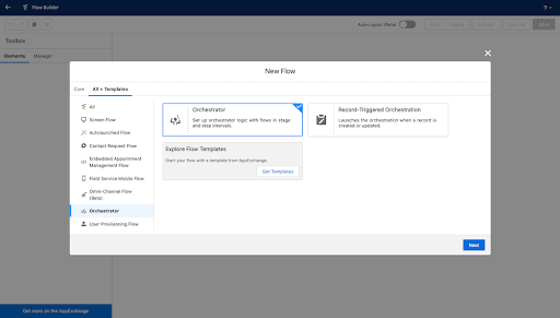 Screenshot of Flow Orchestrator