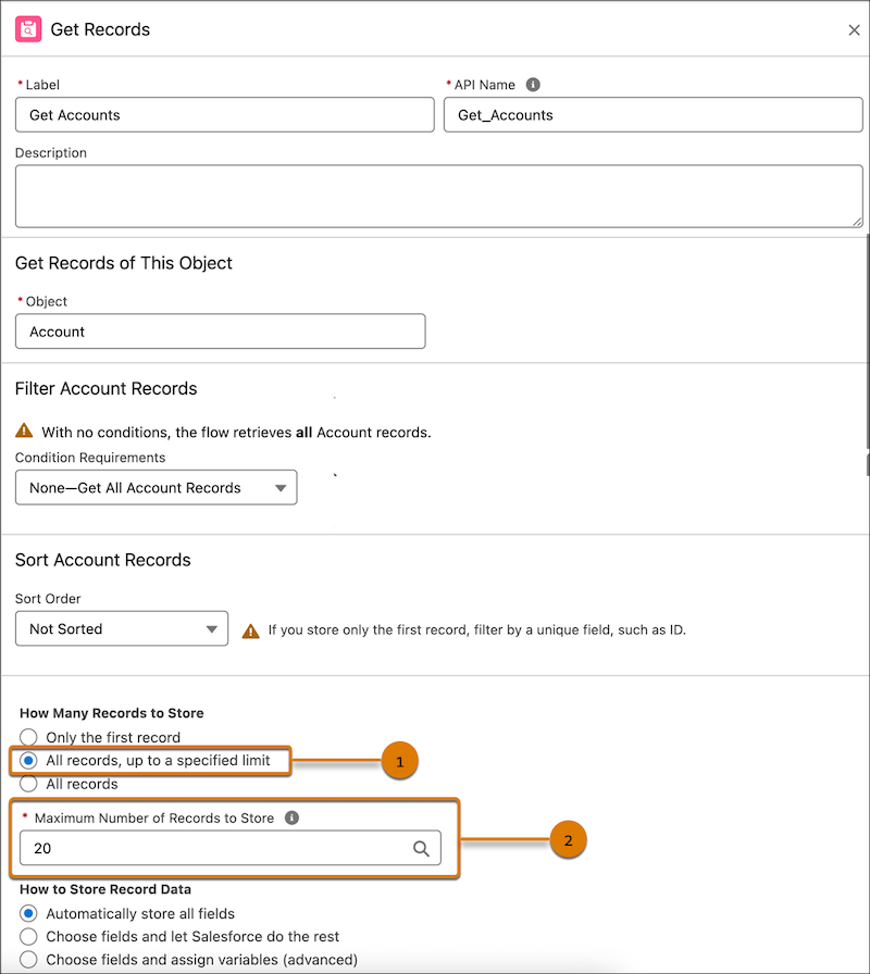 Salesforce Spring '25 Release: New Flow Feature Enhance Flow Performance by Controlling the Number of Records Retrieved with Get Records