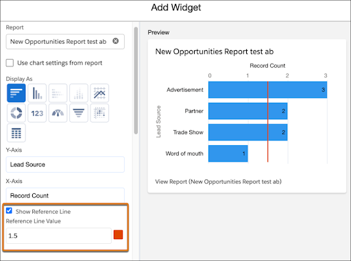 Reference Line in Dashboard Charts
